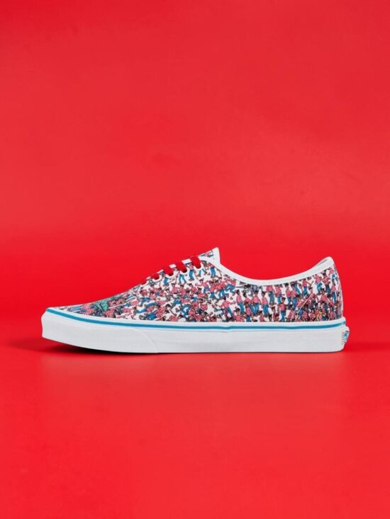 Vans Authentic x Where\'s Waldo Mens Size 9 Skate Casual Shoes Multi-Color (NEW) main image 5